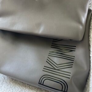 DKNY Charcoal Leather Backpack
